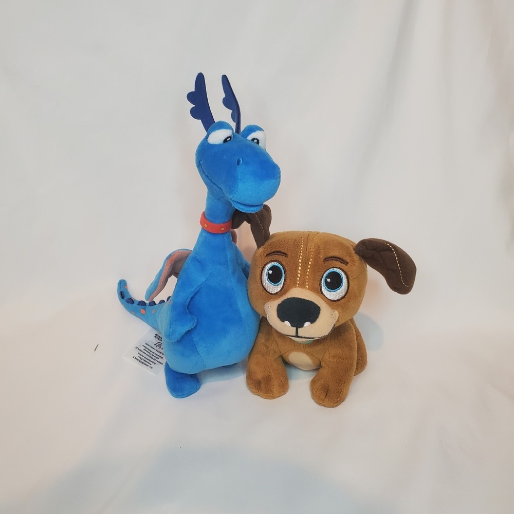 Disney Doc McStuffins Findo Puppy Dog Brown And Dragon Stuffed Animal Plush  Lot